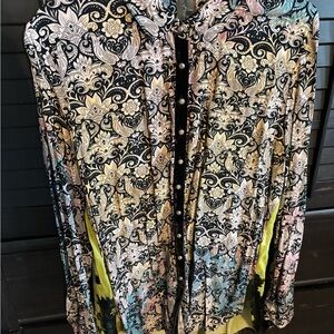 Aratta Patterned Button Down Shirt